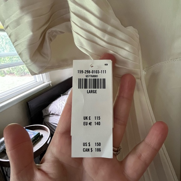 Ivory Abercrombie Giselle Pleated Dress - Picture 5 of 6